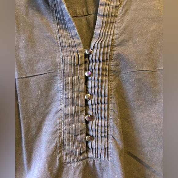 💚 3 for $30 💚 Merona Cotton Long Sleeve Half Button - Picture 2 of 4